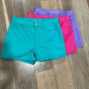 Old Navy Women's Jean Shorts - Teal, Pink, Purple